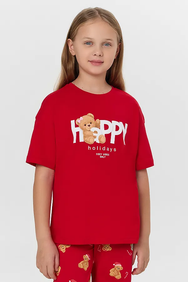 Пижама MARK FORMELLE, красный +нг медвежата на красном - фото 2