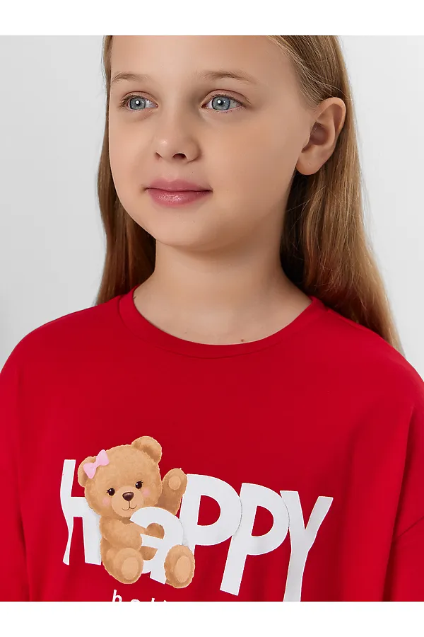 Пижама MARK FORMELLE, красный +нг медвежата на красном - фото 2