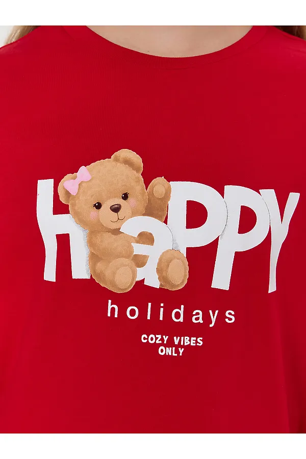 Пижама MARK FORMELLE, красный +нг медвежата на красном - фото 2