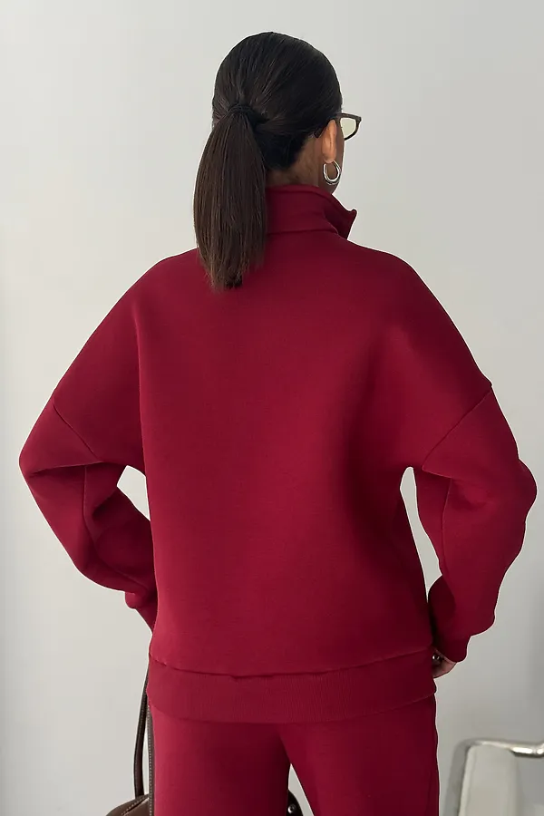 Костюм с брюками Галактика НАТАЛИ, бордо - фото 2