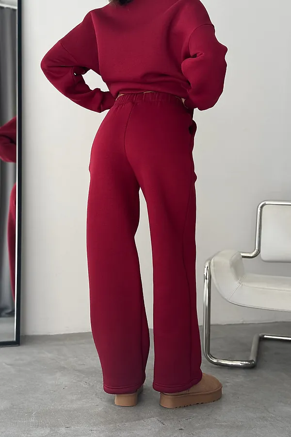Костюм с брюками Галактика НАТАЛИ, бордо - фото 2