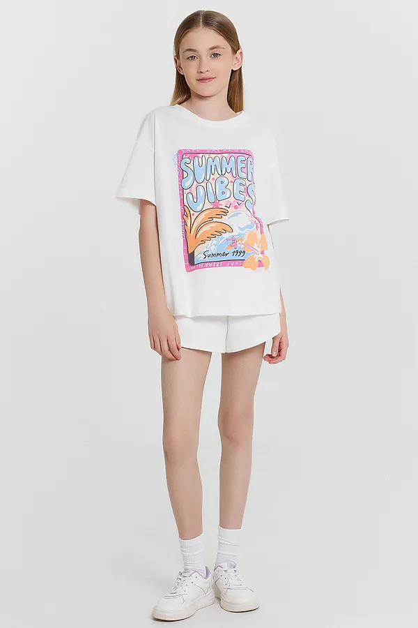 Футболка MARK FORMELLE, белый +печать9 - фото 2