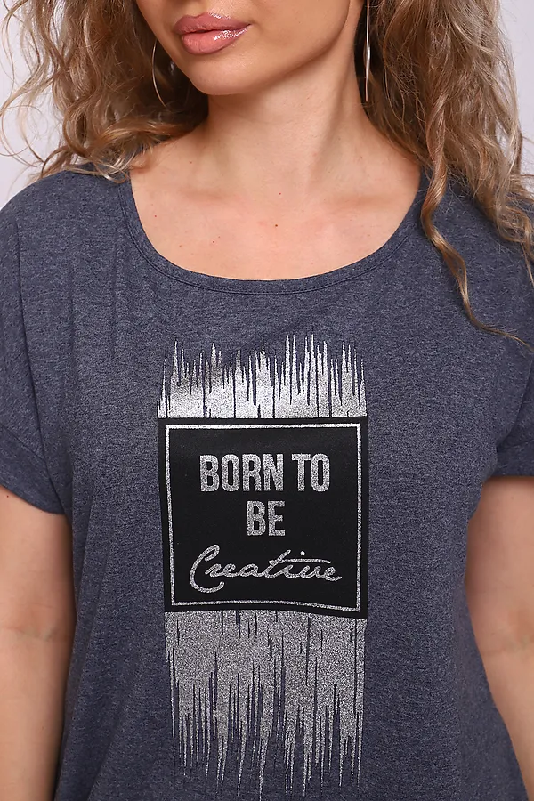 Костюм с брюками 51201 НАТАЛИ, темно-серый меланж - фото 2