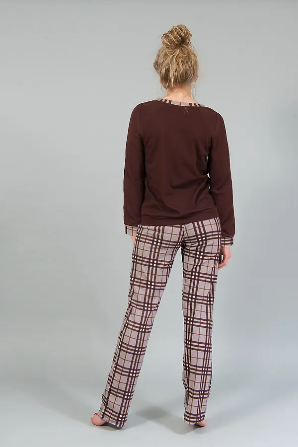 Костюм с брюками домашний НАТАЛИ, светло-коричневый - фото 2