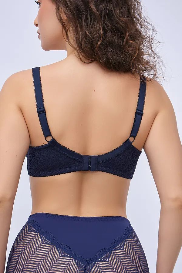 Бюстгальтер 2805 OIRO Molly НАТАЛИ, темно-синий - фото 2