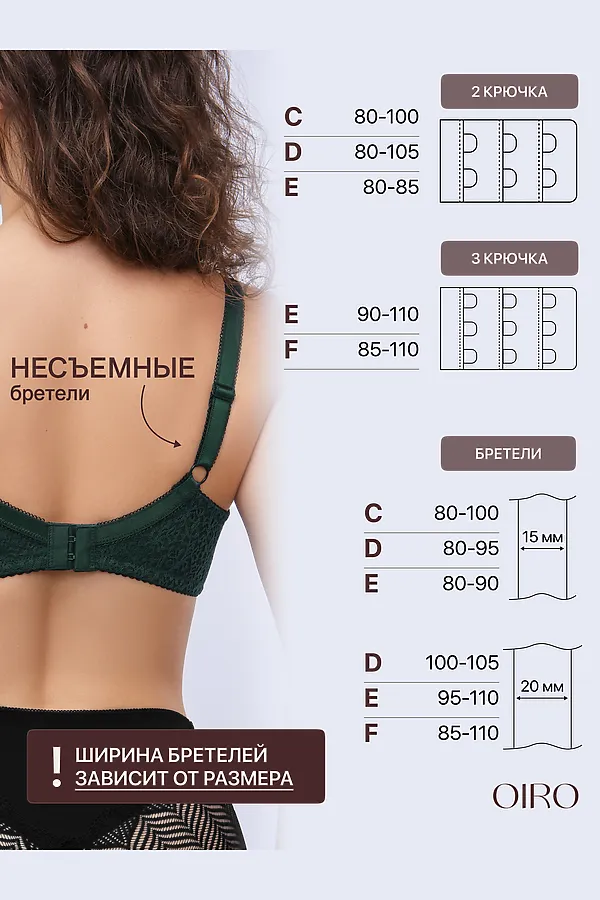 Бюстгальтер 2805 OIRO Molly НАТАЛИ, изумрудный - фото 2