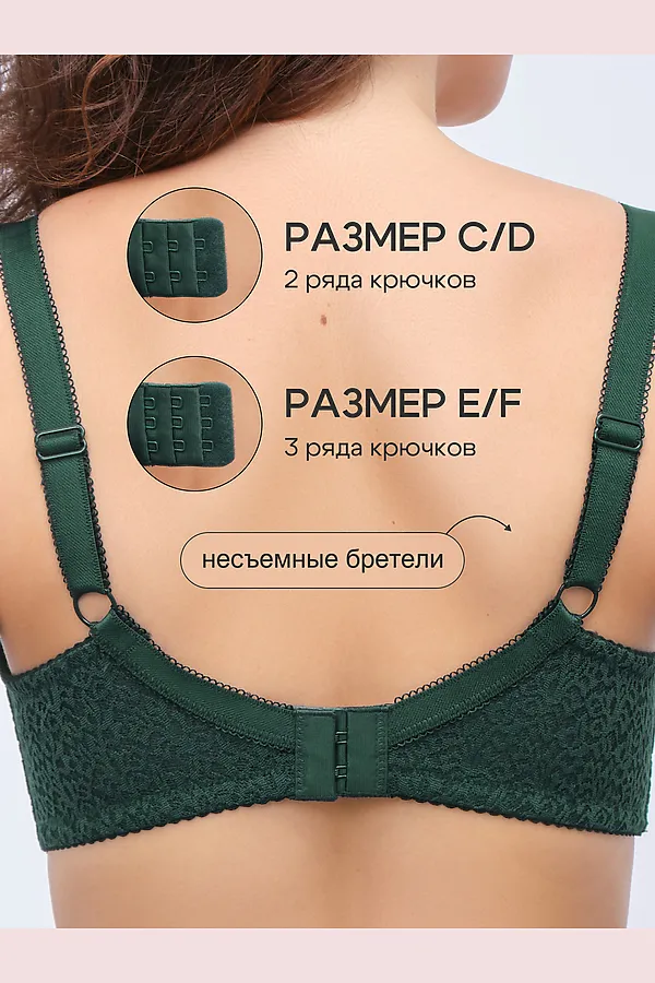Бюстгальтер 2805 OIRO Molly НАТАЛИ, изумрудный - фото 2