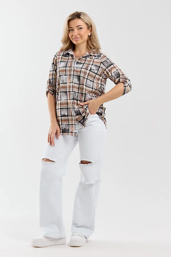 Рубашка 36989 НАТАЛИ, оранжевый - фото 2