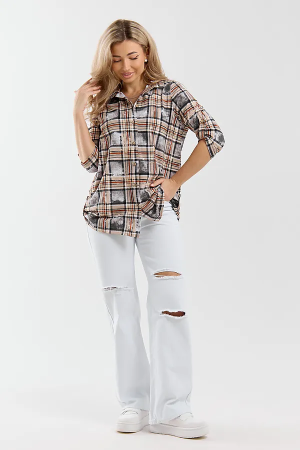 Рубашка 36989 НАТАЛИ, оранжевый - фото 2