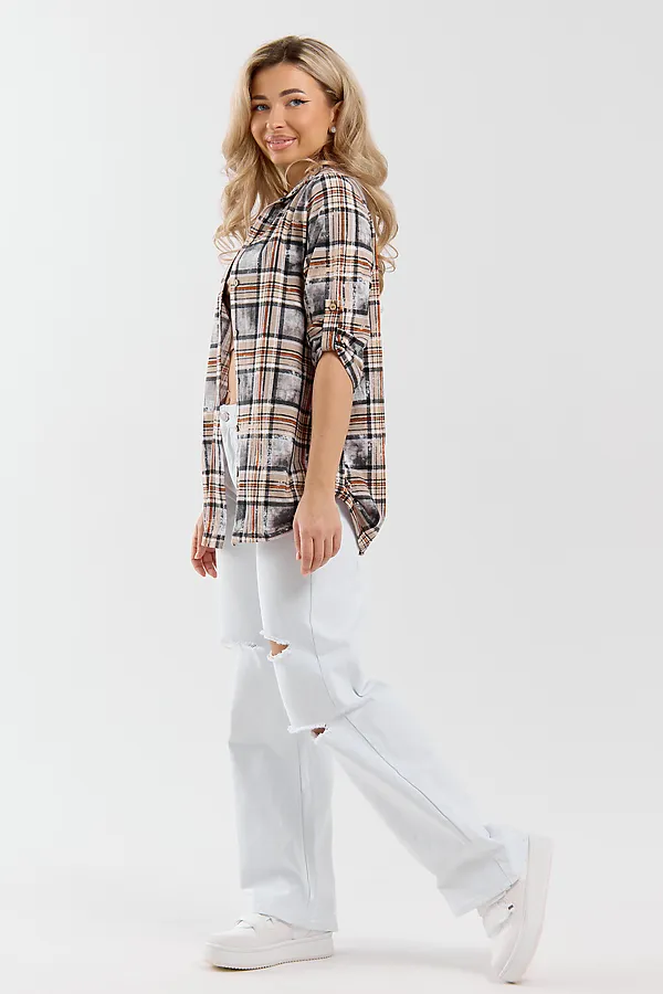 Рубашка 36989 НАТАЛИ, оранжевый - фото 2