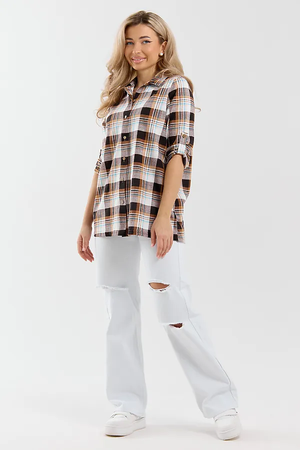 Рубашка 36988 НАТАЛИ, коричневый - фото 2