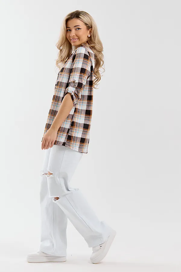 Рубашка 36988 НАТАЛИ, коричневый - фото 2