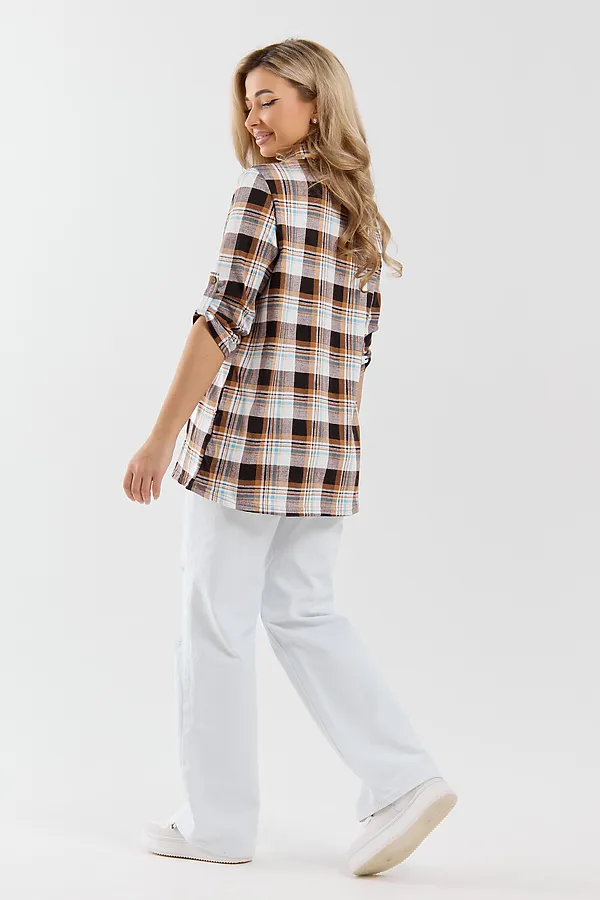 Рубашка 36988 НАТАЛИ, коричневый - фото 2