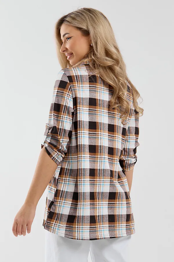 Рубашка 36988 НАТАЛИ, коричневый - фото 2