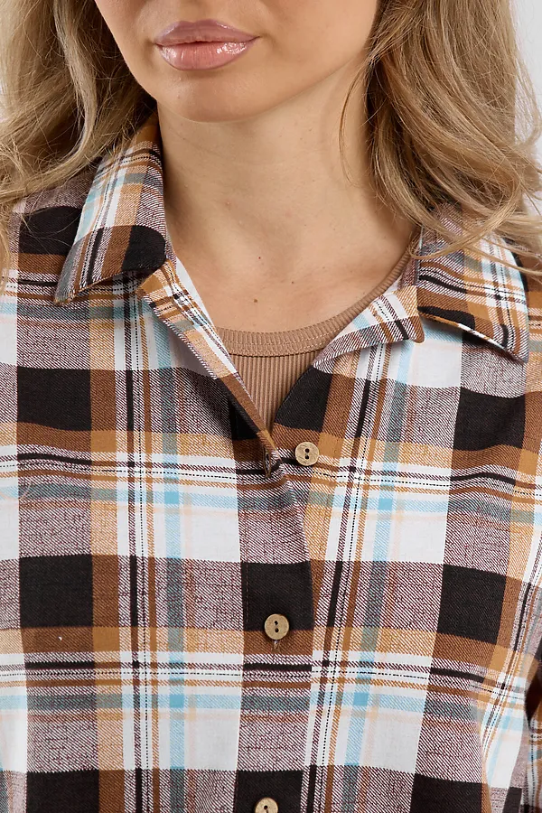 Рубашка 36988 НАТАЛИ, коричневый - фото 2