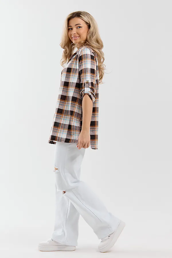 Рубашка 36988 НАТАЛИ, коричневый - фото 2