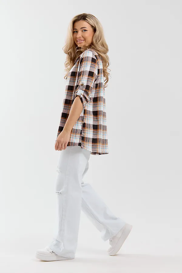 Рубашка 36988 НАТАЛИ, коричневый - фото 2