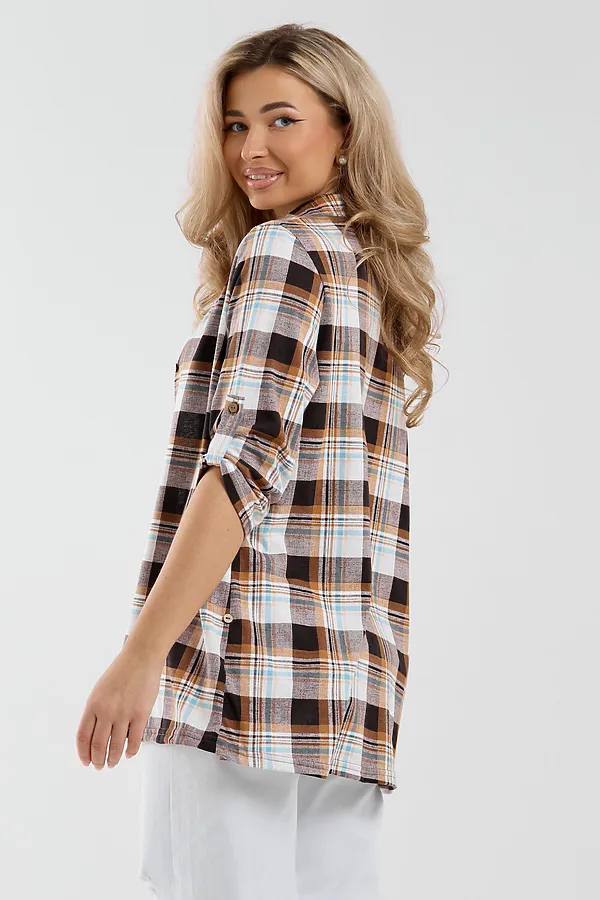 Рубашка 36988 НАТАЛИ, коричневый - фото 2