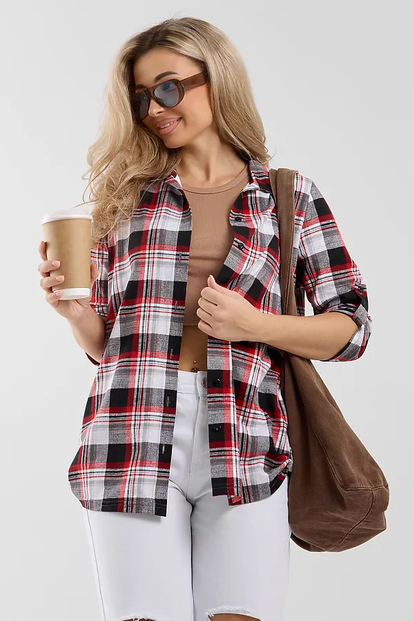 Рубашка 36988 НАТАЛИ, красный - фото 2