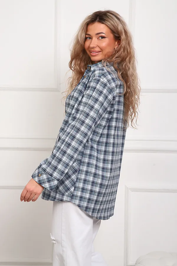 Рубашка 1072 НАТАЛИ, серый - фото 2