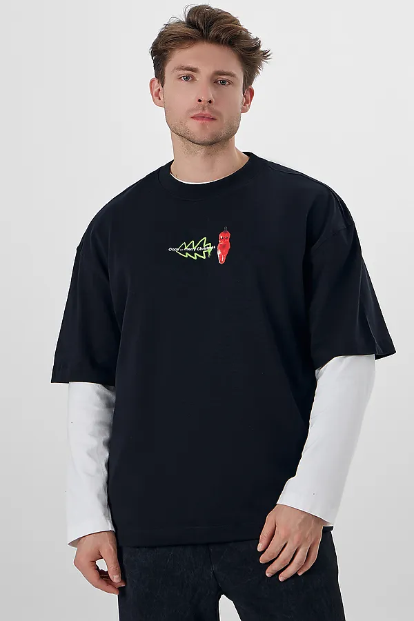 Футболка MARK FORMELLE, черный +печать4 - фото 2