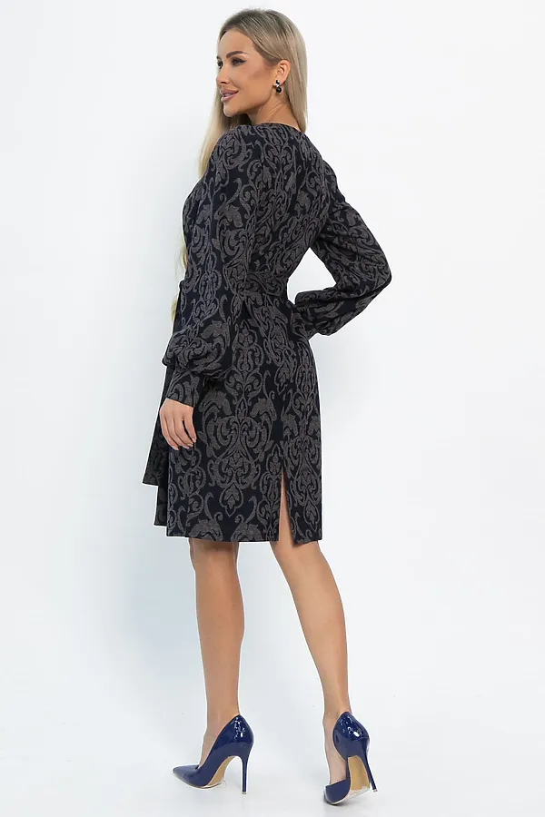 Платье LADY TAIGA, черно-коричневое - фото 2