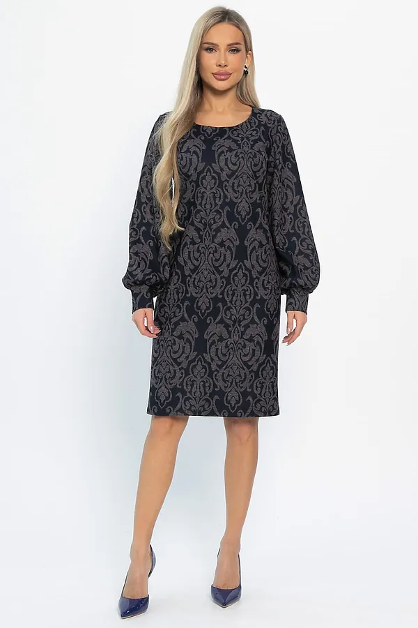 Платье LADY TAIGA, черно-коричневое - фото 2