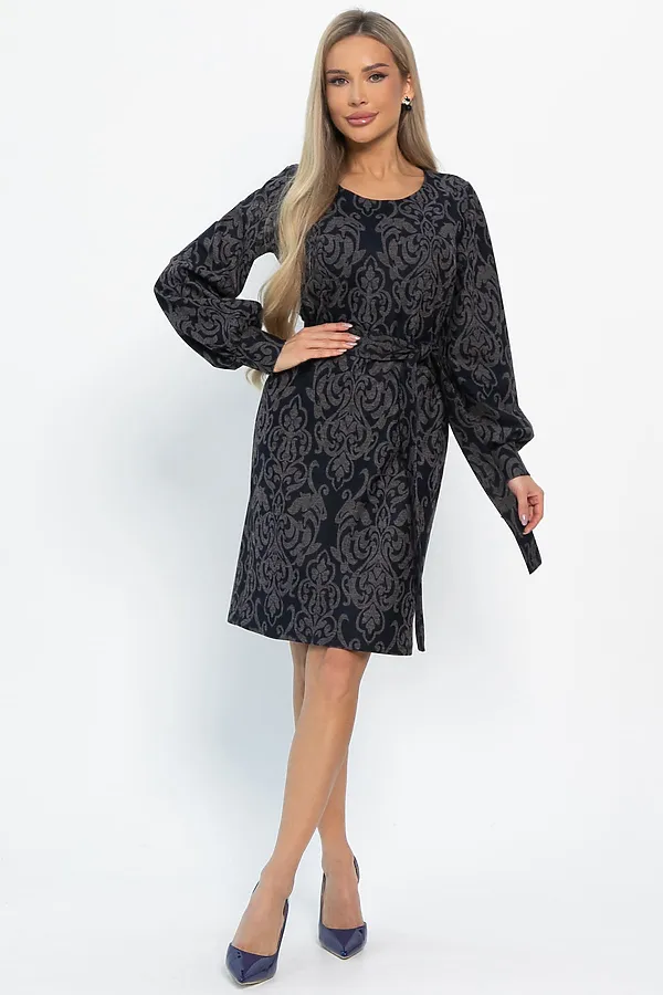 Платье LADY TAIGA, черно-коричневое - фото 2