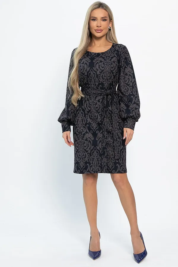 Платье LADY TAIGA, черно-коричневое - фото 2