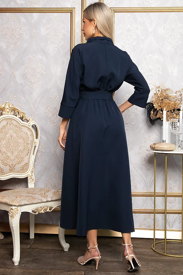 Платье LADY TAIGA, темно-синее - фото 2