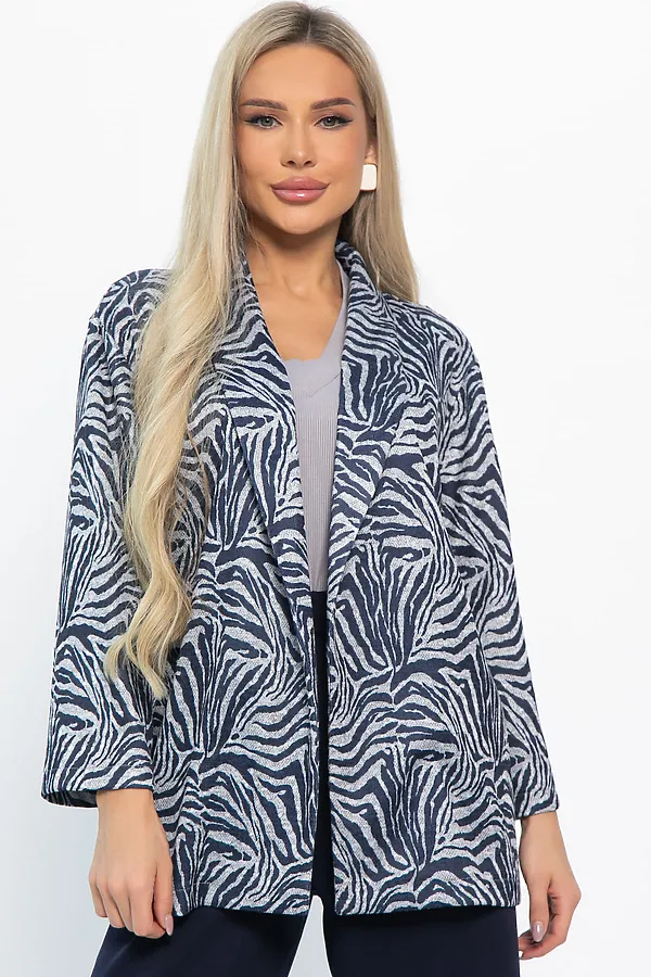 Костюм (Жакет+Брюки) LADY TAIGA, синий - фото 2