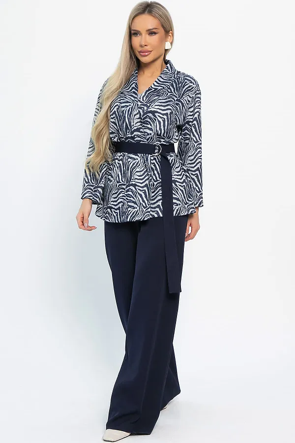 Костюм (Жакет+Брюки) LADY TAIGA, синий - фото 2