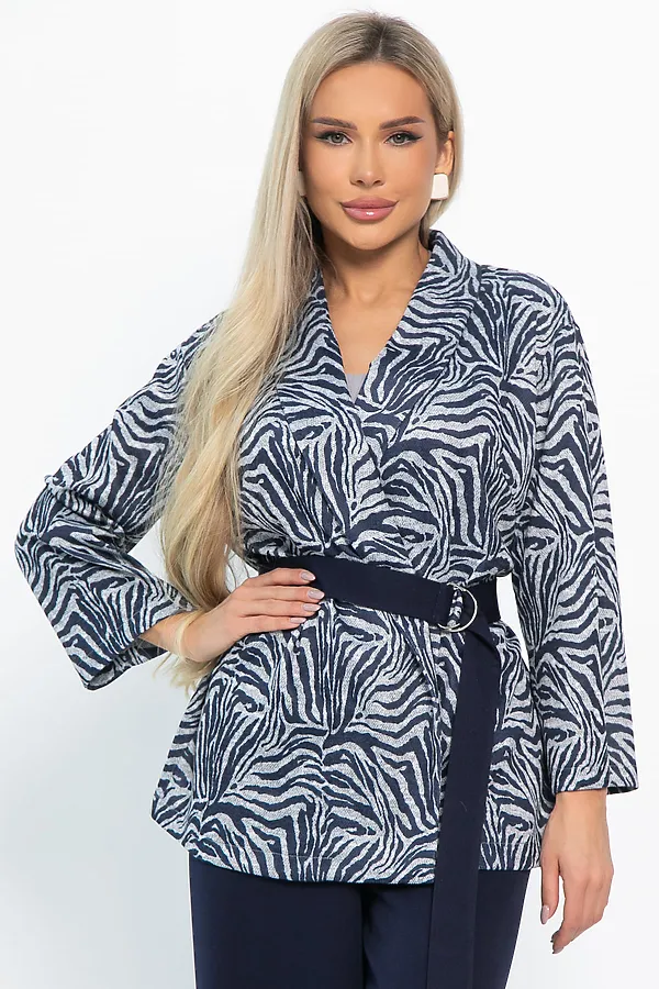 Костюм (Жакет+Брюки) LADY TAIGA, синий - фото 2