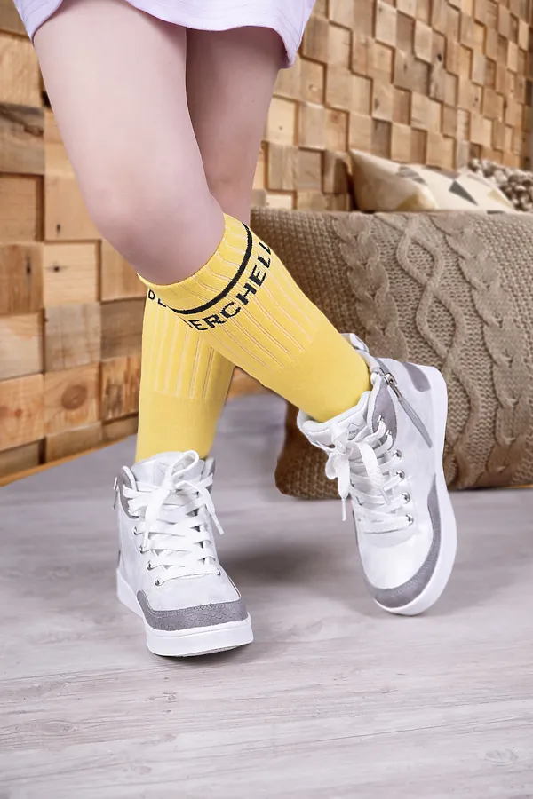 Гольфы детские Берчелли (набор 2 пары) НАТАЛИ, белый, желтый - фото 2