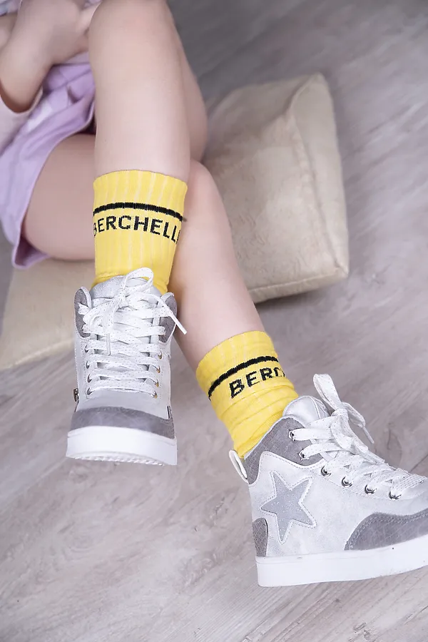 Гольфы детские Берчелли (набор 2 пары) НАТАЛИ, белый, желтый - фото 2