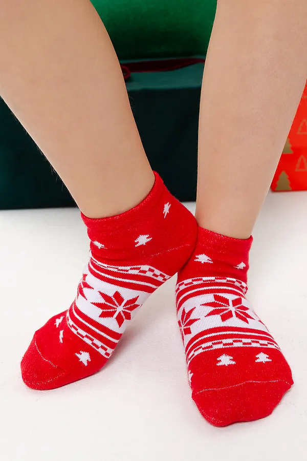 Носки детские Сноу (набор 3 пары) НАТАЛИ, красный - фото 2