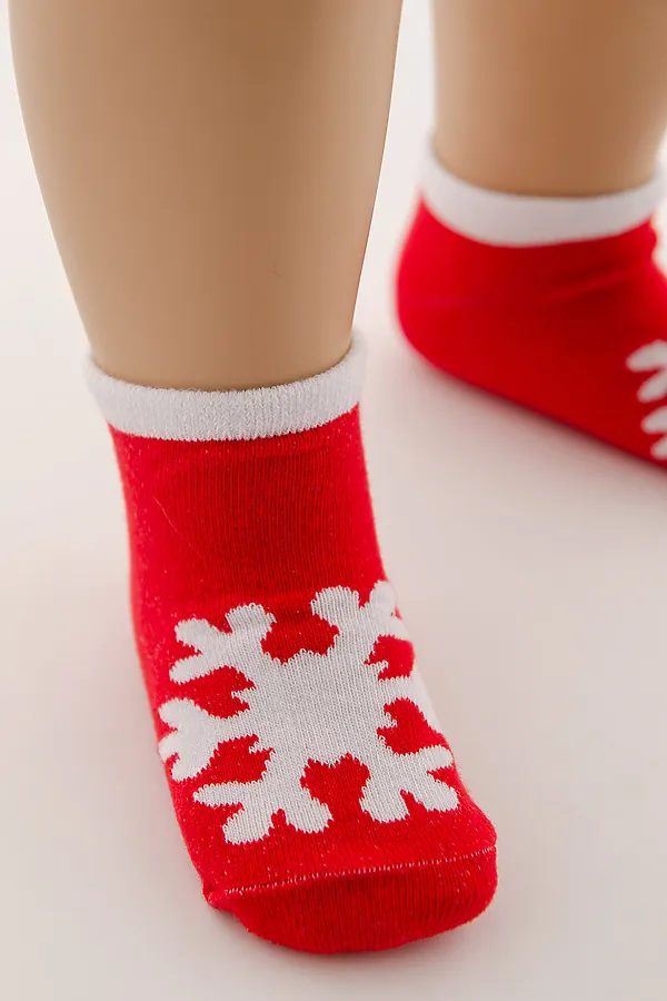 Носки детские Сноу (набор 3 пары) НАТАЛИ, красный - фото 2