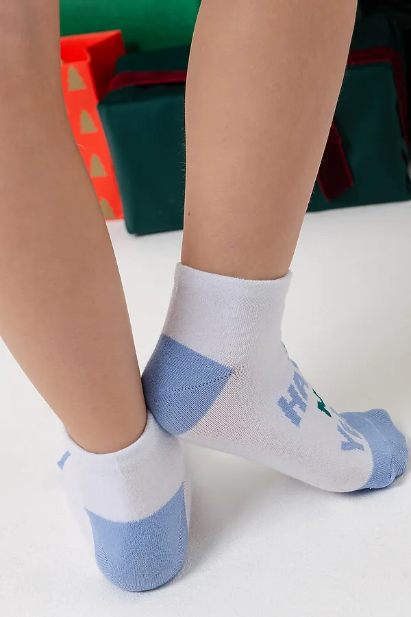 Носки детские Сноу (набор 3 пары) НАТАЛИ, голубой - фото 2