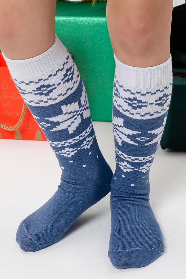 Гольфы детские Камилла (набор 2 пары) НАТАЛИ, джинс - фото 2