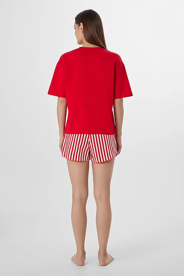 Пижама MARK FORMELLE, красный +розово -красная полоска - фото 2