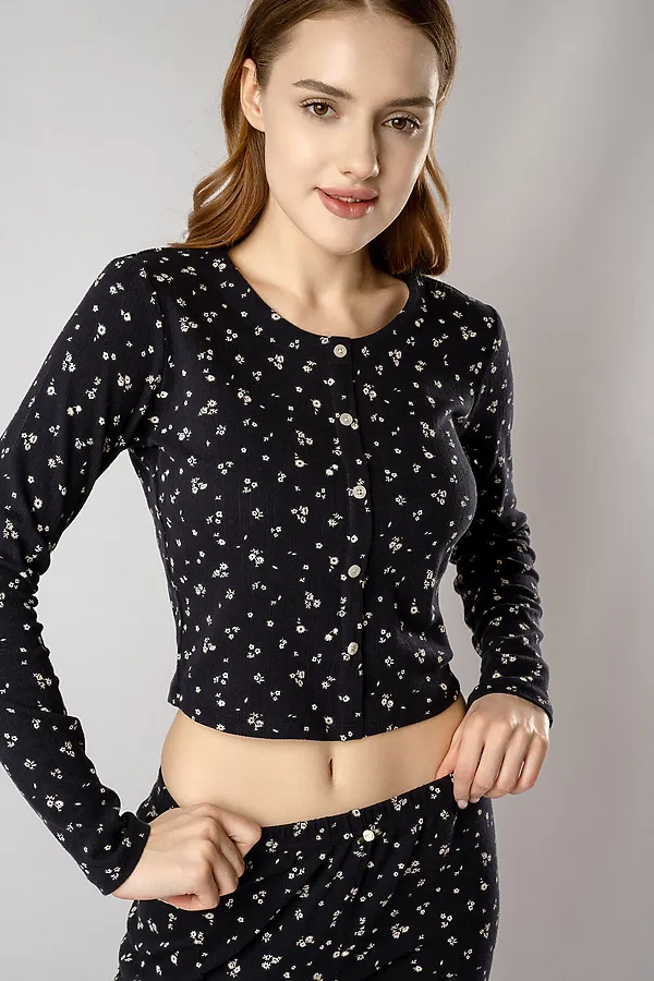 Пижама INDEFINI, черный - фото 2