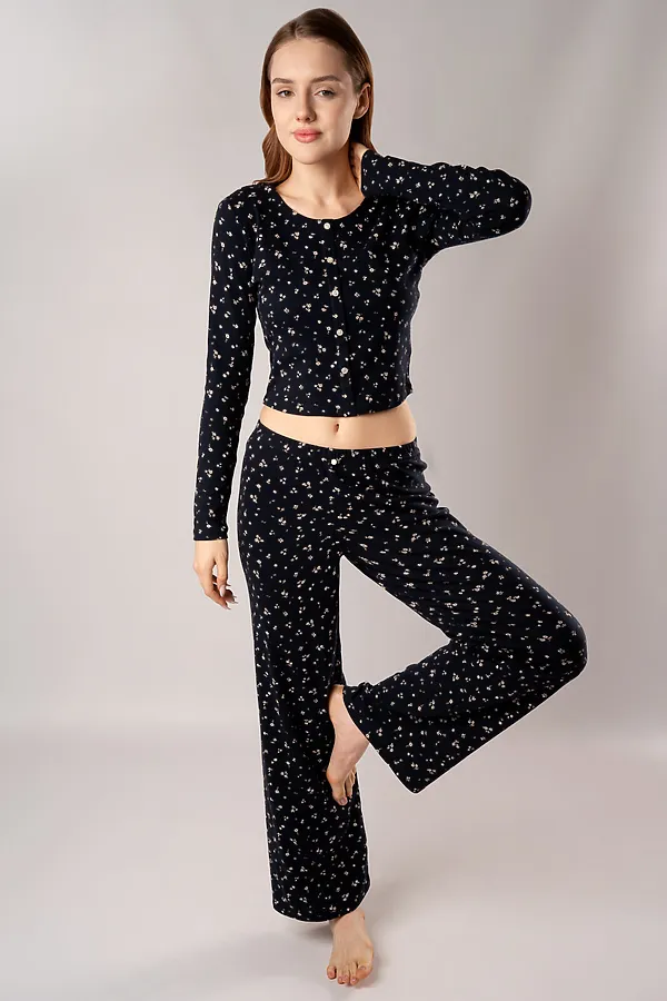 Пижама INDEFINI, черный - фото 2