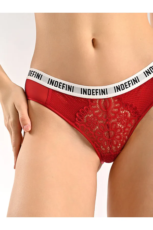 Трусы INDEFINI, красный - фото 2
