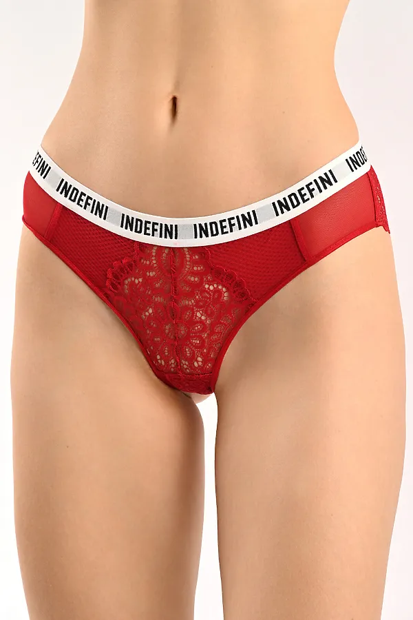 Трусы INDEFINI, красный - фото 2