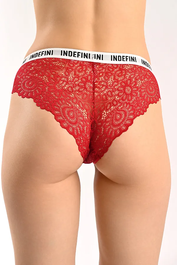 Трусы INDEFINI, красный - фото 2