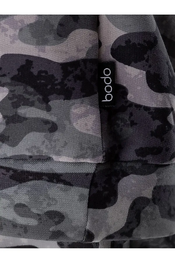 Костюм (Худи+Брюки) BODO, темно-серый камуфляж - фото 2