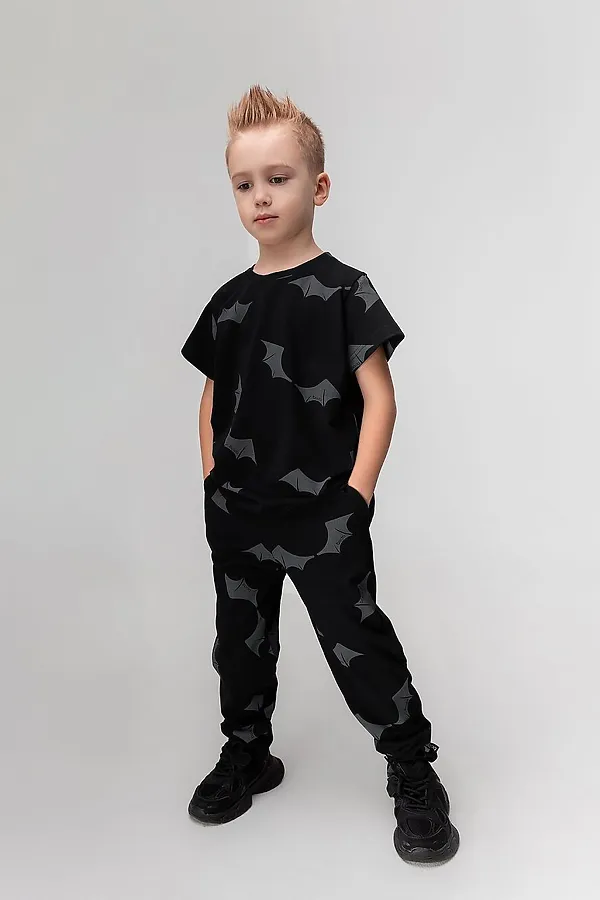 Костюм (Футболка+Брюки) BODO-S, черный (темно-серый) - фото 2