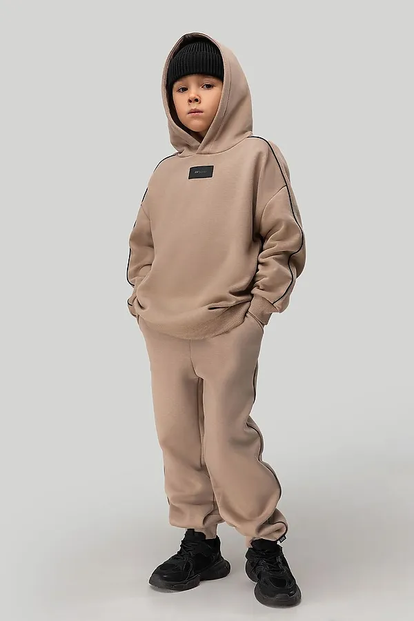 Костюм (Худи+Брюки) BODO-S, бежевый - фото 2