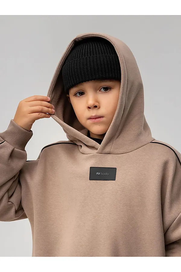 Костюм (Худи+Брюки) BODO-S, бежевый - фото 2