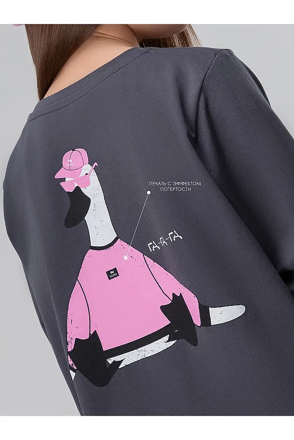 Лонгслив BODO-S, темно-серый - фото 2